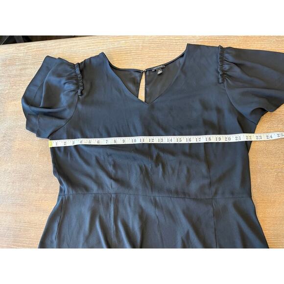 ANN TAYLOR Black Silky Top Shirt Blouse size XXL 2XL - Picture 7 of 7